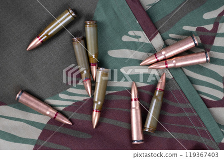 kalashnikov ammunition cartridges 119367403