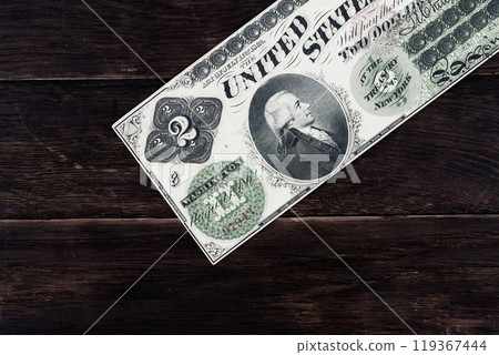 Old west US dollar banknotes 119367444