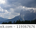 Rain on the Cortina Dolomites 119367676