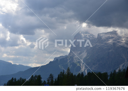 Rain on the Cortina Dolomites Rain on the Cortina Dolomites 119367676