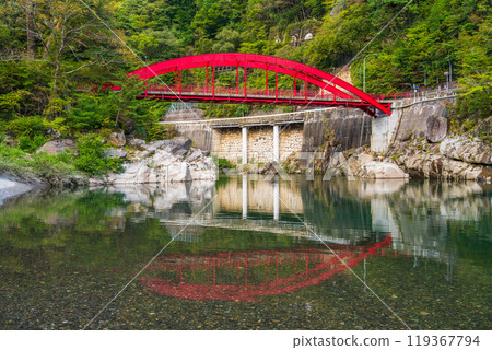 [Nagano Prefecture] Kiso Bridge (under the red iron bridge, at the stone wall) 119367794