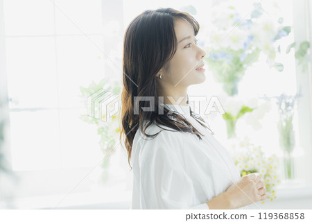 年輕女性，肖像，美的形象 119368858