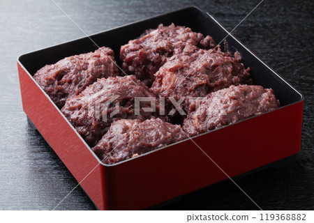 Country-style ohagi with sweet bean paste Country-style ohagi with sweet bean paste 119368882