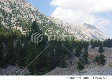 Turkey region Anatolia. Taurus mountain. Highway through central Anatolia, Taurus Mountains 119369742