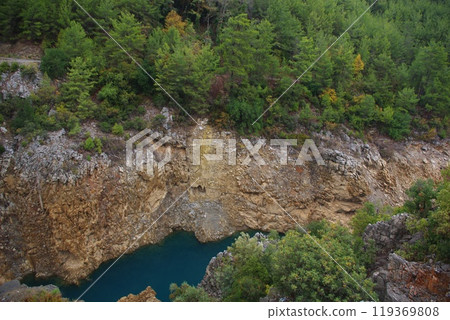 Southern Turkey, region Anatolia. Alanya, Antalya privince. Dim River National park and canyon. Taurus Mountains 119369808