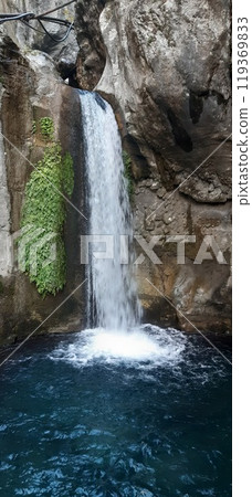 South Turkey region Anatolia. Sapadere canyon and waterfall. National park, Mediterranean. Taurus Mountains 119369833