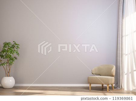 Modern Wall Mockup for Interior Design 119369861