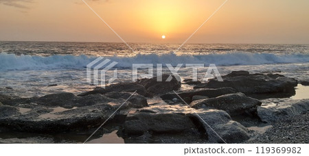 Coast of Alanya, Antalya. Mediterranean Sea. South of Turkey 119369982