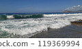 Coast of Alanya, Antalya. Mediterranean Sea. South of Turkey 119369994