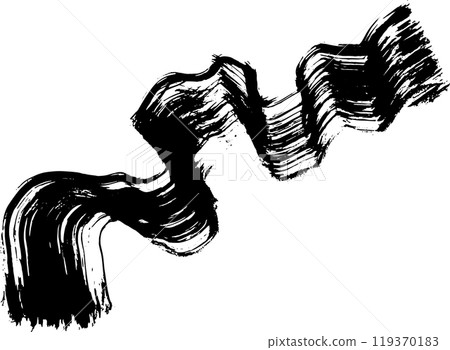 Dry Brush Grunge Wave Stroke Texture 119370183