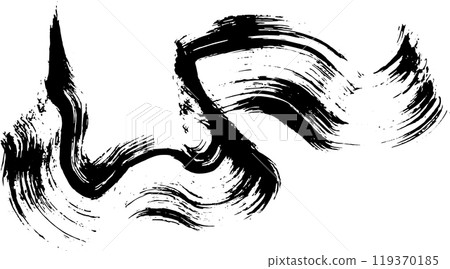 Dry Brush Grunge Wave Stroke Texture 119370185