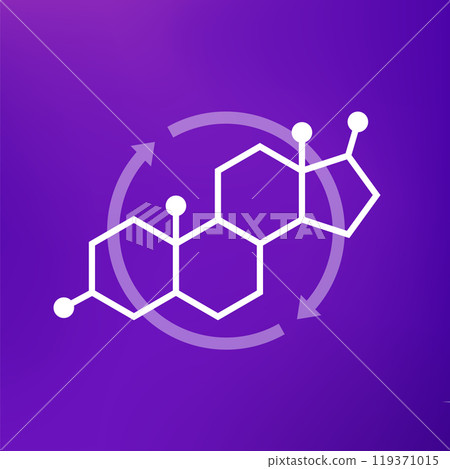 hormone replacement therapy vector icon 119371015