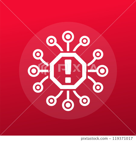 system error or warning vector icon 119371017