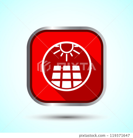 Solar Panel Icon Design Illustration, Solar Panel Power Station sign, Button Design Solar Panel Icon Design Illustration, Solar Panel Power Station sign, Button Design 119371647