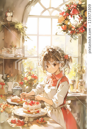 做蛋糕的女孩 119371809