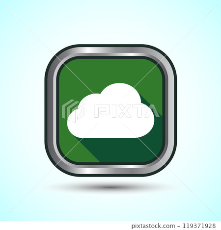 Cloud Icon Design Illustration, Weather Icon Sign, Button Design Cloud Icon Design Illustration, Weather Icon Sign, Button Design 119371928