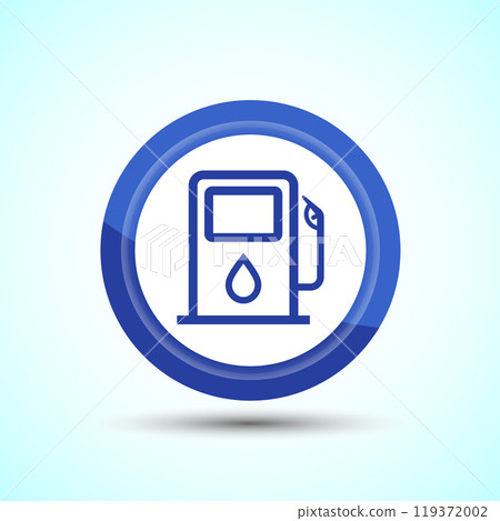 Fueling Sign Icon Design Illustration, Fuel Icon For Apps and Websites, Button Design 119372002