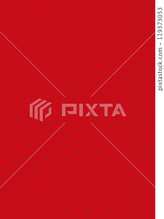 Seigaiha background vertical red vector 119373053