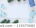 Christmas Card Mockup, Holiday Greeting Card or Invitation Mockup 5x7 119373082