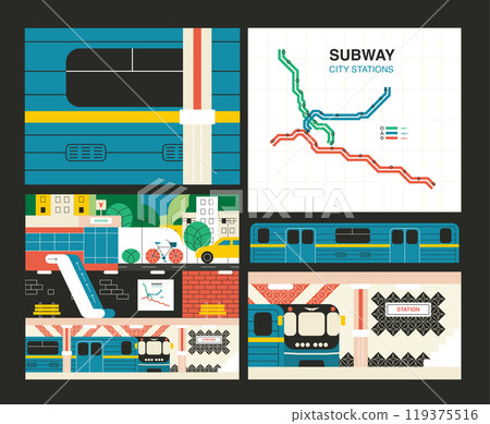 Subway Stations Transport Story Subway Stations Transport Story 119375516
