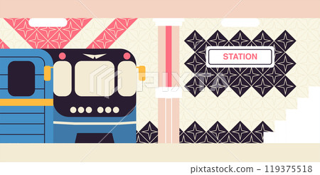 Subway Transport Station Train Subway Transport Station Train 119375518