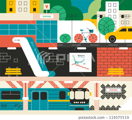 Subway Transport City 119375519