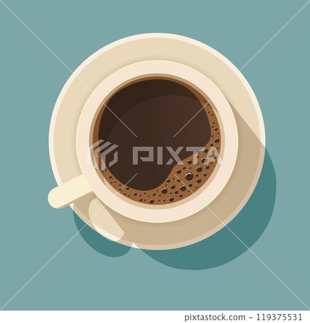 Coffee Cup Top Poster 119375531