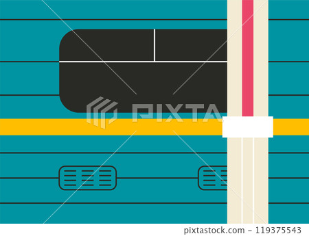 Subway Train Side Subway Train Side 119375543