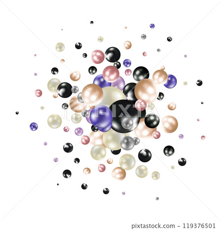 Abstract background. Vector photo frame. Colored balls. eps 10 119376501