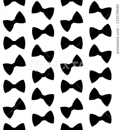 Vector seamless pattern of hand drawn bow tie 119376660
