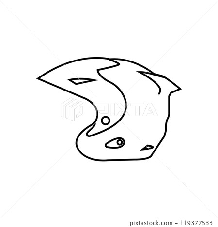 Helmet Illustration Icon 119377533