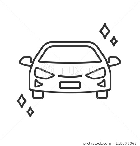 New car sedan (passenger car) line icon outline 119379065