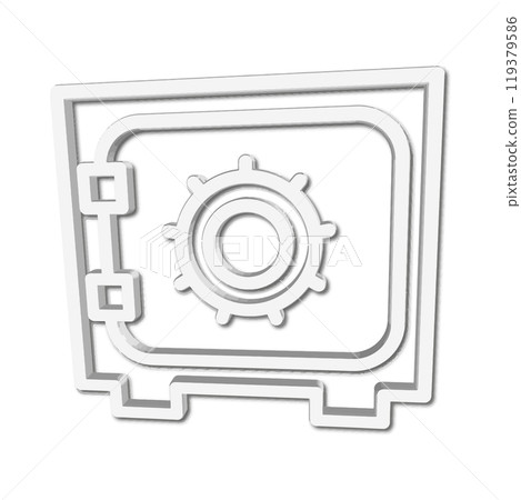 Illustration Vector graphic of safe box icon template 119379586