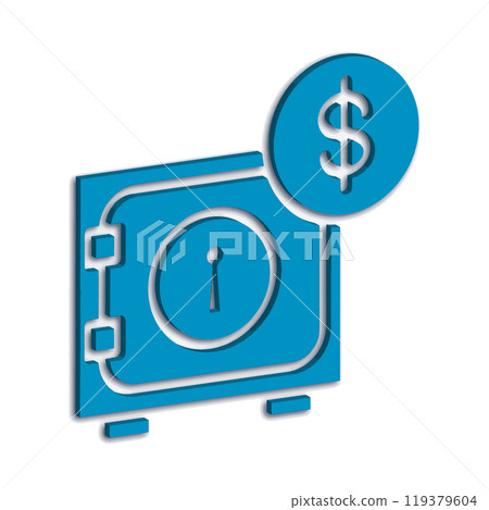Illustration Vector graphic of safe box icon template Illustration Vector graphic of safe box icon template 119379604