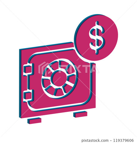 Illustration Vector graphic of safe box icon template Illustration Vector graphic of safe box icon template 119379606