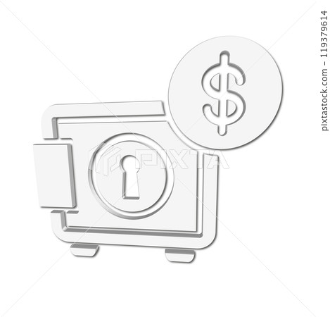 Illustration Vector graphic of safe box icon template Illustration Vector graphic of safe box icon template 119379614