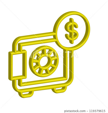 Illustration Vector graphic of safe box icon template Illustration Vector graphic of safe box icon template 119379615