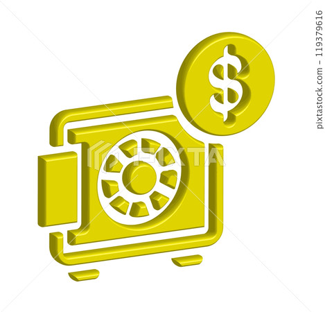Illustration Vector graphic of safe box icon template Illustration Vector graphic of safe box icon template 119379616