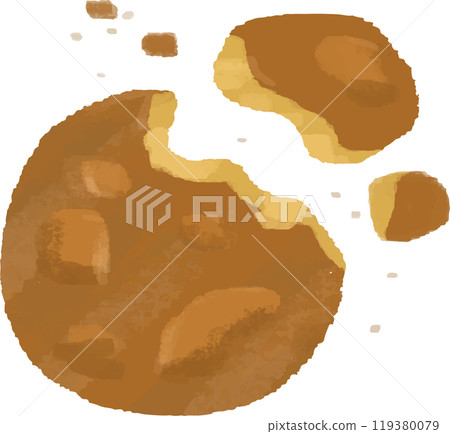 Hand drawn rice cracker illustration 119380079