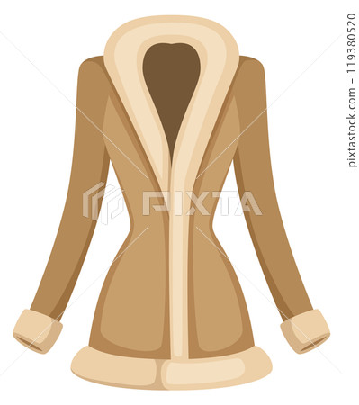 Winter fur jacket female fashion color icon 119380520