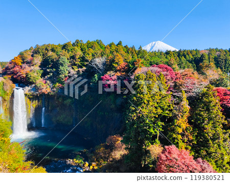 Otodome Falls and Mt. Fuji (Autumn) 119380521