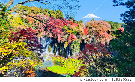 白絲瀑布和富士山(秋季) 白絲瀑布和富士山(秋季) 119380552