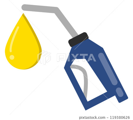 Fuel pump gun. Gasoline car station equipment Fuel pump gun. Gasoline car station equipment 119380626