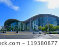 Kaohsiung, Taiwan - August 23, 2024: Building appearance of Kaohsiung Exhibition Center. 119380877