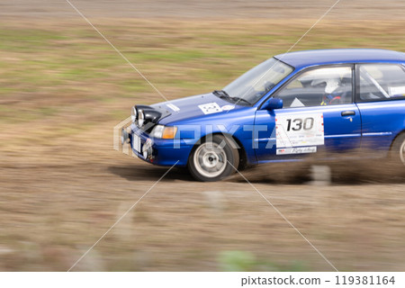 Automobile racing rally car SS time attack Automobile racing rally car SS time attack 119381164