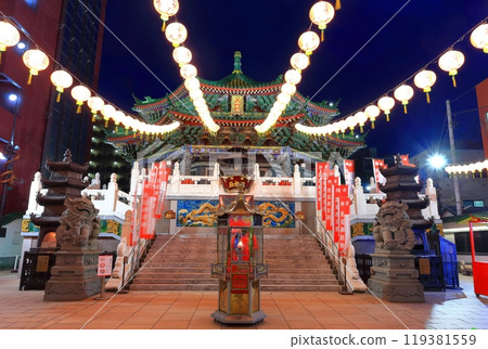 【神奈川縣】橫濱中華街媽祖廟夜景 【神奈川縣】橫濱中華街媽祖廟夜景 119381559