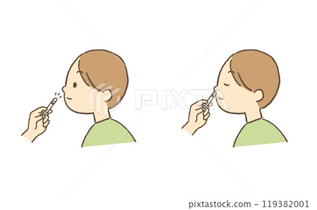 接受鼻腔疫苗接種的兒童 119382001