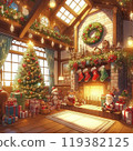聖誕屋壁爐 119382125