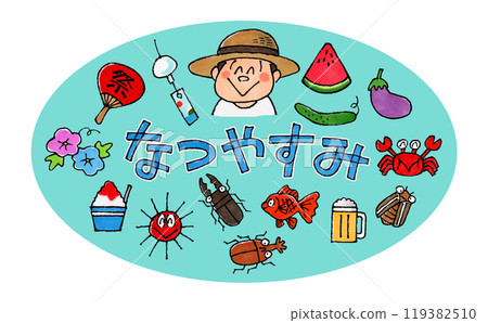 Summer vacation icon 119382510