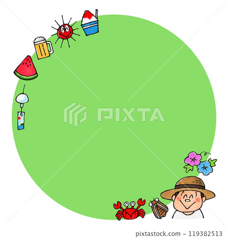 Boys and Summer Copy Space (Green) Boys and Summer Copy Space (Green) 119382513